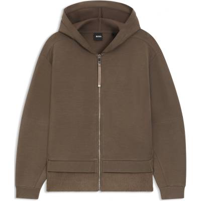 HUGO BOSS Поларена блуза BOSS Women's Edaree Full Zip Hooded Fleece Top for Warmth - Charcoal 019