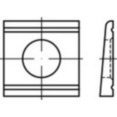 podložka klinová 31 mm ocel 1 ks TOOLCRAFT 139588