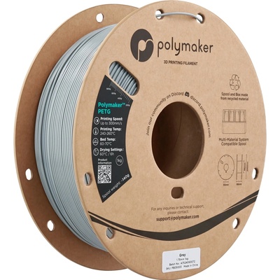 Polymaker PolyLite PETG 1 kg Grey, 1,75 mm