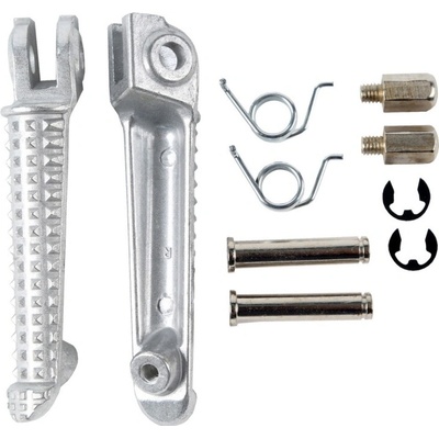 BIKETEC PARTS sada stupaček řidiče kompletní s upevněním YAMAHA YZF R1 98-11, YZF R6 99-12 barva stříbrná