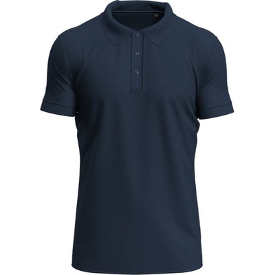 Stedman polo clive / Мъжка еластична поло тениска от плътен памук - синя полунощ m (05964005802)