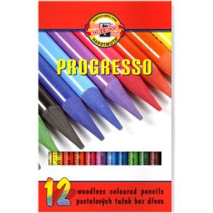 KOH-I-NOOR Progresso 8756 Комплект цветни моливи 12 бр. 7140095001 (8756012007PZ)