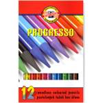 KOH-I-NOOR Progresso 8756 Комплект цветни моливи 12 бр. 7140095001 (8756012007PZ)