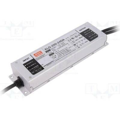 MEAN WELL ELG-200-24DA Napájecí zdroj: spínaný; LED; DALI; 200W; 24VDC; 8,4A; 100÷305VAC