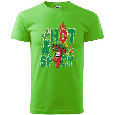 Dobrý Triko pánské tričko Chilli papričky Apple green