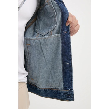 Calvin Klein Jeans Дънково яке Calvin Klein Jeans в синьо преходен модел с уголемена кройка 00040EM719 (00040EM719)