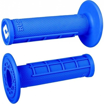 ODI gripy OFF ROAD HALF WAFFLE MX SINGLE PLY GRIP barva modrá