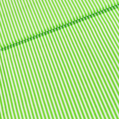 Bavlněné plátno Jolana JO003/35 zelený a bílý proužek 5mm, š.150cm (látka v metráži)