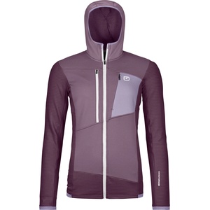 Ortovox Дамско вълнено яке Ortovox Women's Fleece Grid Hoody Fleece jacket - Dark Wild Berry (105-5183-0612)