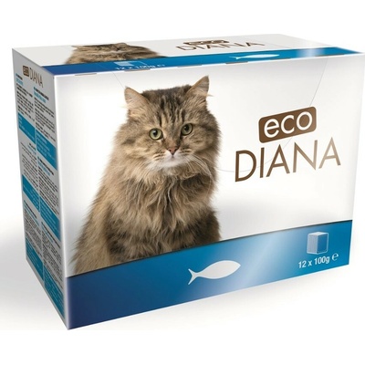 Diana eco Cat rybí kousky v omáčke 12 x 100 g