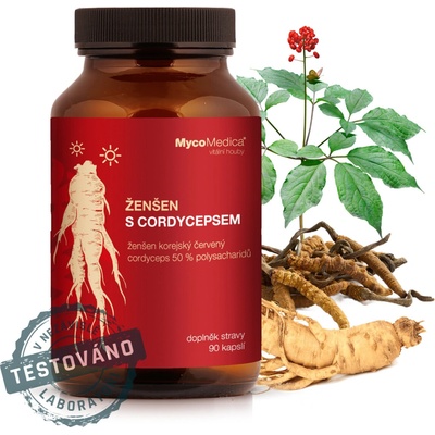 Všehoj korejský ženšen + reishi + cordyceps 2 x 90 kapsúl