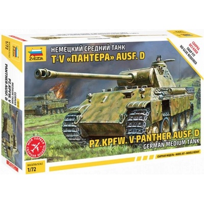 Zvezda Pz.Kpfw. Panther Ausf.D Snap Kit 5010 1:72