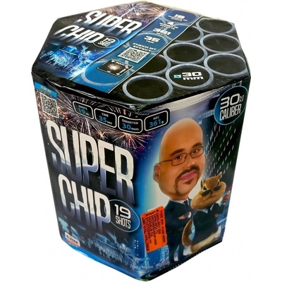 Kompaktný ohňostroj 19 ran 30 mm Super Chip