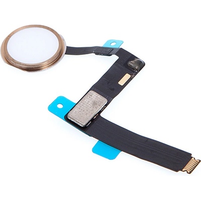 AppleMix Obvod tlačidla Domov + pripojovací flex + tlačidlo Domov pre Apple iPad Pro 9,7" - Biela / zlatá - Kvalita A+