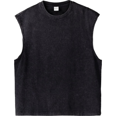 Bershka Тениска черно, размер M