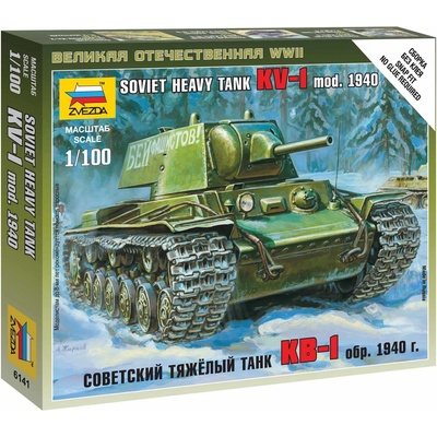 Zvezda Easy Kit Soviet Heavy Tank KV 1 1:100