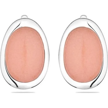 Image 1 of Swan Сребърни обици с оникс в цвят крем GL1347CE Swan