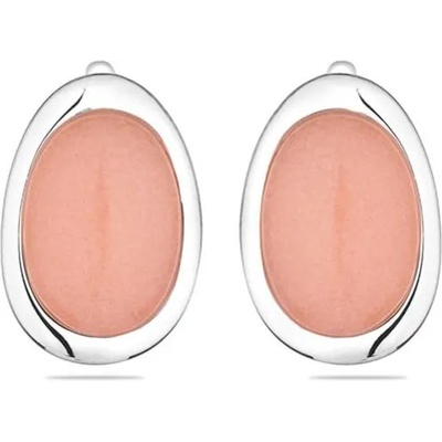 Swan Сребърни обици с оникс в цвят крем GL1347CE Swan