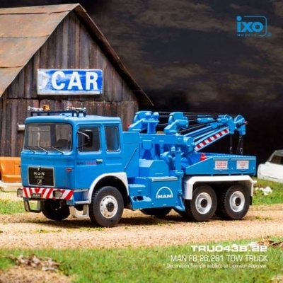 IXO MAN F8 26.281 odtahovka Modrá 1:43