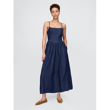 GAP Макси рокля от деним с джобове GAP GAP | Sin | ЖЕНИ | XXS