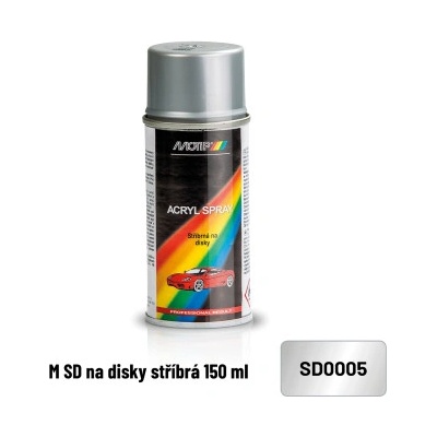Motip sprej Škoda akrylová barva na disky kol 150 ml SD0005 stříbrná