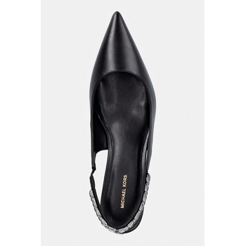 MICHAEL Michael Kors Кожени обувки с тънък ток MICHAEL Michael Kors Marcia Kitten Sling Pump (40S6MCMP1L.001)