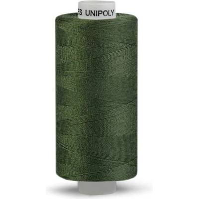 Polyesterové nitě Unipoly návin 500 m 687 olivová zeleň tmavá
