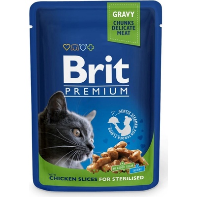 Brit Premium Cat Sterilised With Chicken Slices in Gravy 100 g