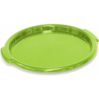 Plastkon Tác kulatý hrušková zelená 35x2,5 cm