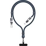Dudao L20Max 65W 4-в-1 кабел с връзка за връзка USB-C към USB-C с Ligh (L20MAX blue)