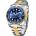 Pagani design Мъжки часовник Pagani Design Submariner, Механичен, Златист / Син (PD-1639-GOLD-BLUE)