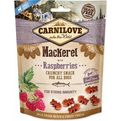 Carnilove Dog Crunchy Snack Snack Mackerel with Raspberries 200 g