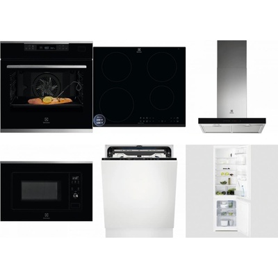 Set Electrolux KOBCS31X + LIR60433B + LFT766X + LMS2203EMX + EEM69410L + LNT3LF18S