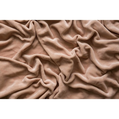 Jerry Fabrics Hřejivé prostěradlo mikroflanel Kávové 180x200