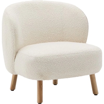 Kave Home Ulit Bílé bouclé