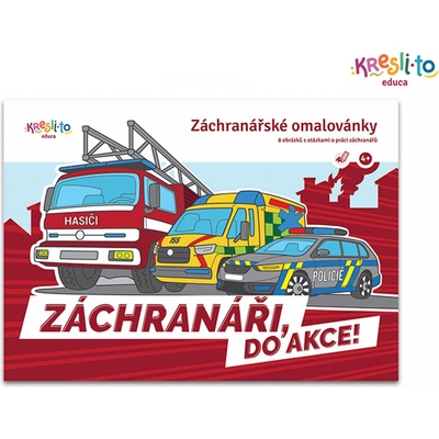 Záchranáři Do akce! Záchranářské omalovánky