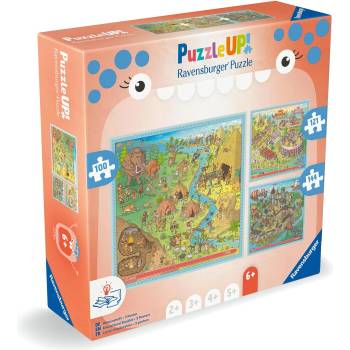 Ravensburger Детски пъзел Ravensburger 3 в 1 - История (7012004005)