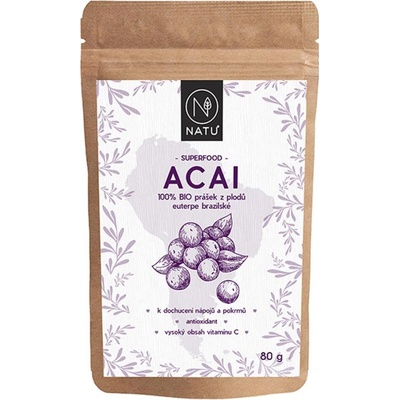 Natu Acai BIO prášok 80 g