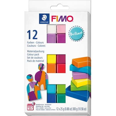 Fimo Soft Modelovacia hmota sada 12x25 g Brilliant 12 farieb