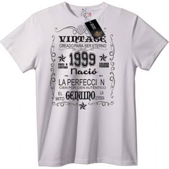 NOONEBRAND 1990 ГENUINO Легенда Тениска - 2XL, White