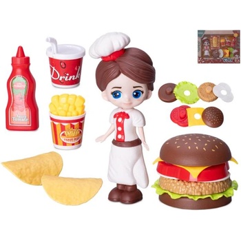 Mikro Готварска кукла 15см с аксесоари