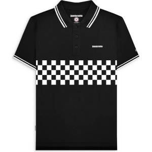 Lambretta Блуза с яка Lambretta Men's Tone Short Sleeve Polo Shirt - Black