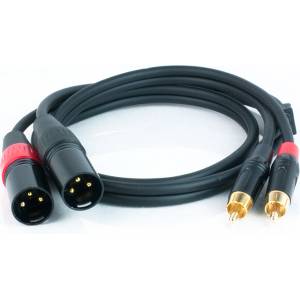 s. Cab PAC930-1, 2xXLR/2xRCA, 1m