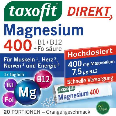 taxofit® Магнезий 400 директен гранулат - 20 сашета
