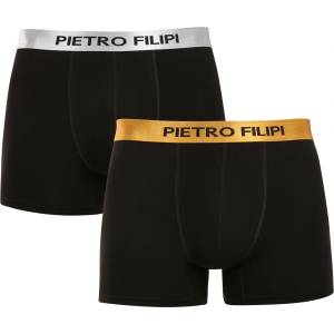 Pietro Filipi Комплект от два - мъжки боксерки Pietro Filipi черни Metalic микс Pietro Filipi | Cheren | МЪЖЕ | M