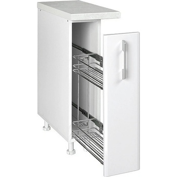 Matis Кухненски шкаф долен бутилиера in mdf d20 бял гланц