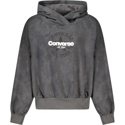 Converse Детски суичър с цип Converse, Размер 12A, Цвят Черен (4CJ838_NEGDA)