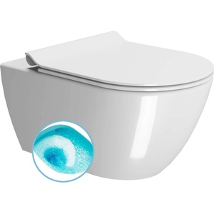 SAPHO GSI Pura - Окачена тоалетна чиния, промиване Swirlflush, Extraglaze, бяла 881511 (881511)
