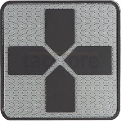 JTG Nášivka gumová JTG Big Red Cross Medic Rubber Patch, šedá