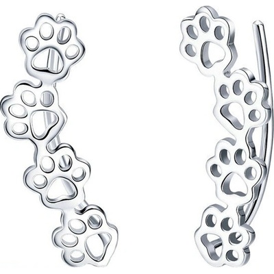 P&J Jewellery stříbrné náušnice Psí tlapky SE20